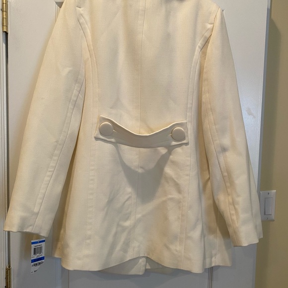 NWT INC vanilla double breasted big button coat - Picture 3 of 7